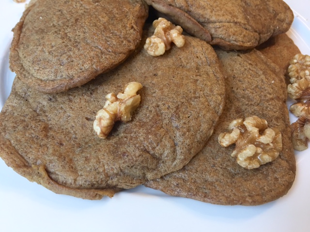 Gluten Free Cinnamon Orange & Walnut Pancakes