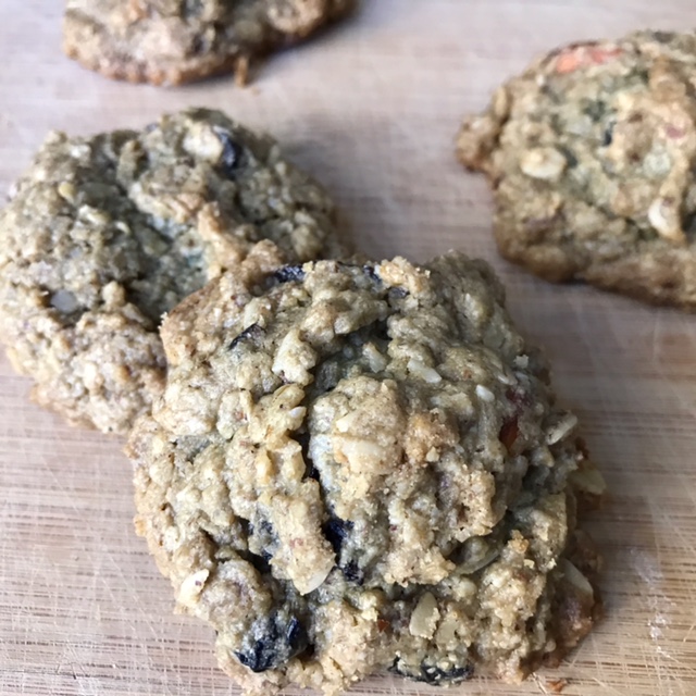 Cherry Almond Cookies - vegan , low sugar and gluten free