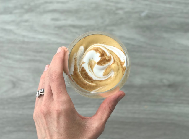 A delicious, no fruit, Pumpkin Hazelnut Smoothie!