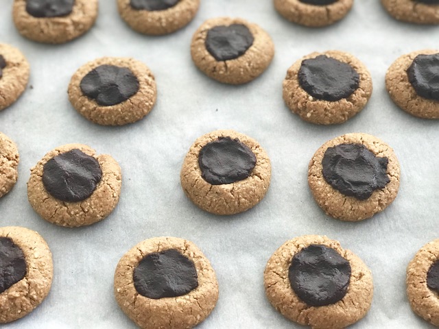 German Inspired Thumprint Cookies - by Kristine of Welli - gluten free, vegan, grain free, paleo, low sugar