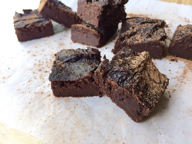 cacao brownies - by Kristine Thomas of Welli - gluten free, grain free, vegan, paleo