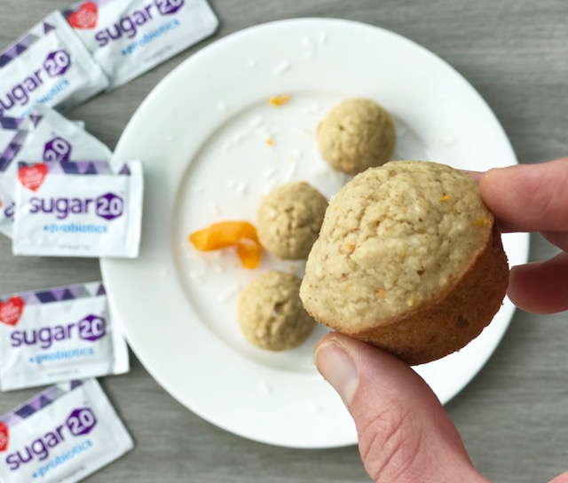 Orange Coconut Mimosa Muffins - www.getWelli.com - #getWelli #vegan #flourless #glutenfree #sugarfree