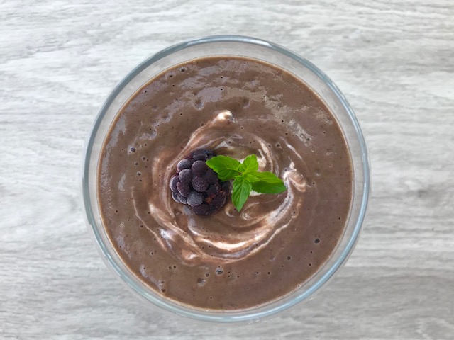 Blackberry and Mint Smoothie - www.getWelli.com - #getWelli #breakfast #smoothie #glutenfree #vegan #paleo