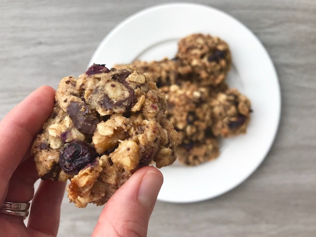 Blueberry Oatmeal Cookies and Antioxidants - www.getWelli.com - #getWelli #glutenfree #vegan #paleo #flourless #healthy #cookies