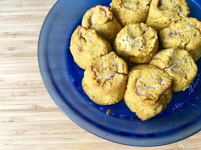pumpkin cinnamon rolls with cranberry cream frosting - www.getWelli.com - #getWelli #vegan #grainfree #sugarfree #glutenfree #paleo