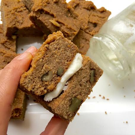Maple Walnut Blondies - www.getWelli.com - #getWelli #vegan #grainfree #maple #dessert #Thanksgiving