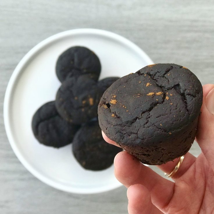 Grain Free Chocolate Peppermint Muffins - www.getWelli.com - #vegan #grainfree #paleo #sugarfree #christmas #holidays #breakfast