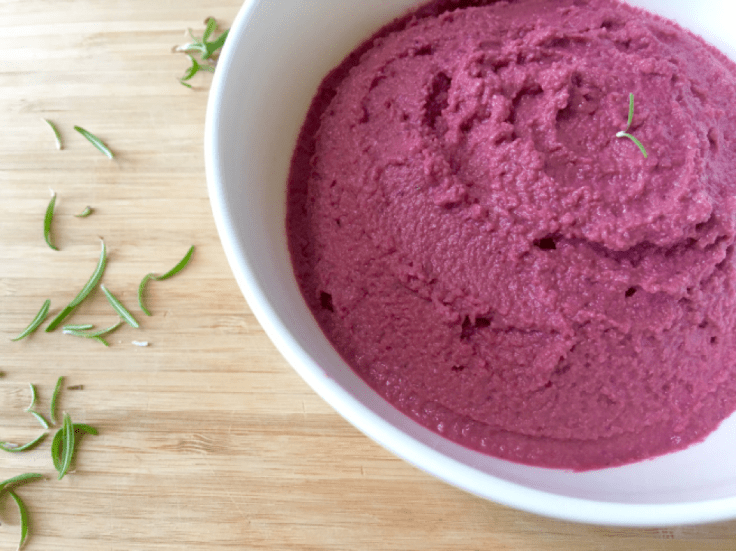 rosemary beet hummus - www.joyfulgoodness.com - #Easter #JoyfulGoodness #beJoyful #vegan #vegetarian #glutenfree #grainfree