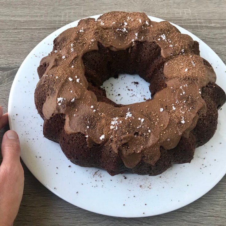 Chocolate Cherry Bundt Cake - Joyful Goodness - Kristine Palkowetz - vegan, gluten free, grain free, keto