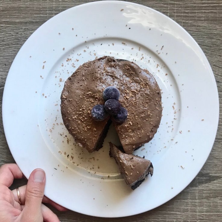 Chocolate Cherry Almond Frosting - JoyfulGoodness.com - vegan - paleo - gluten free