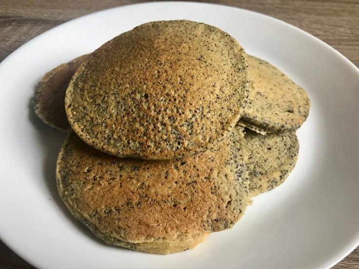 Simple Sunday Pancakes | www.Joyfulgoodness.com | vegan | gluten free | orange poppyseed