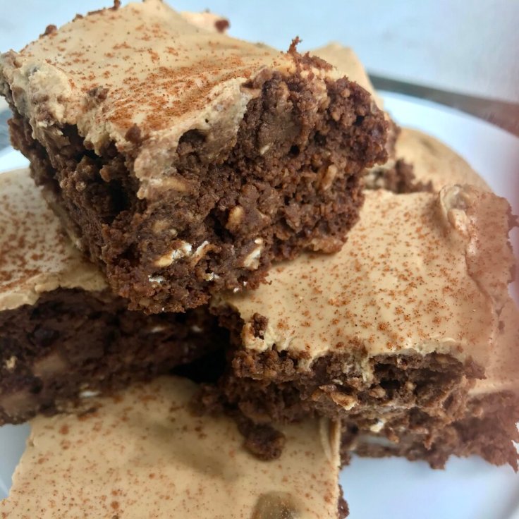 Peanut Butter Breakfast Brownies | www.JoyfulGoodness.com | chocolate | recipe | healthy